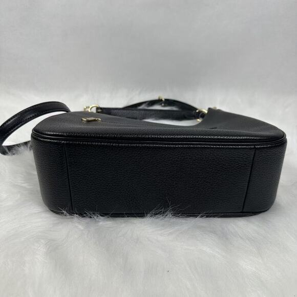 Coach Teri Hobo Bag With Rivets Shoulder Crossbody In Leather/Gold/Black CAK02 - Picture 10 of 10